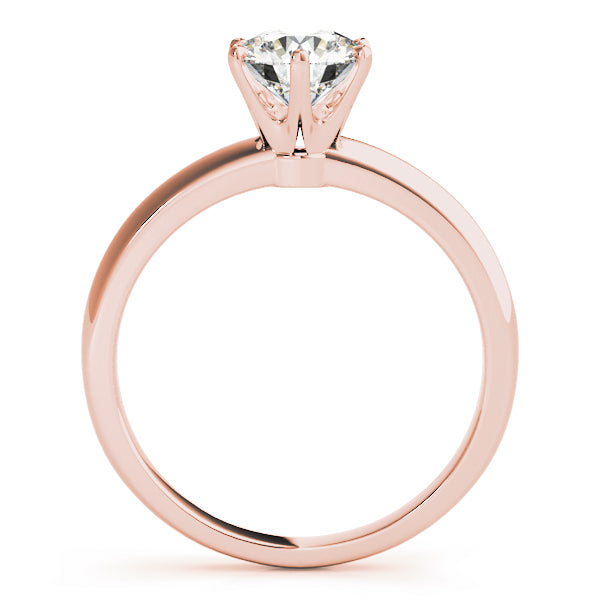 Pink Gold Diamond Solitaire