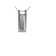 14K white gold pendant with Diamonds