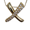 14K yellow gold pendant with Diamonds