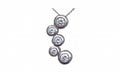 14K white gold pendant with Diamonds