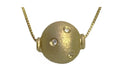 14K yellow gold pendant with Diamonds