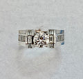 1.97 Carats Brilliant Round Diamond Ring