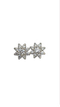 14 karat white gold earrings Diamands