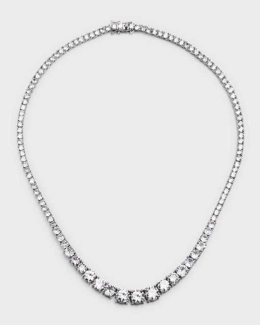 7.02 Carats VS Graduated Diamond Necklace