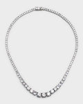 7.02 Carats VS Graduated Diamond Necklace