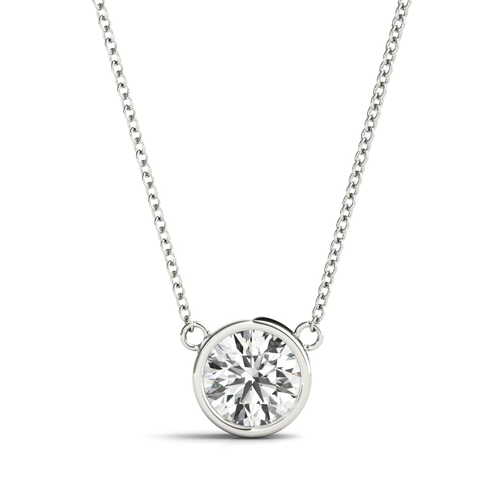 Special- Solitaire Diamond Bezel Necklace