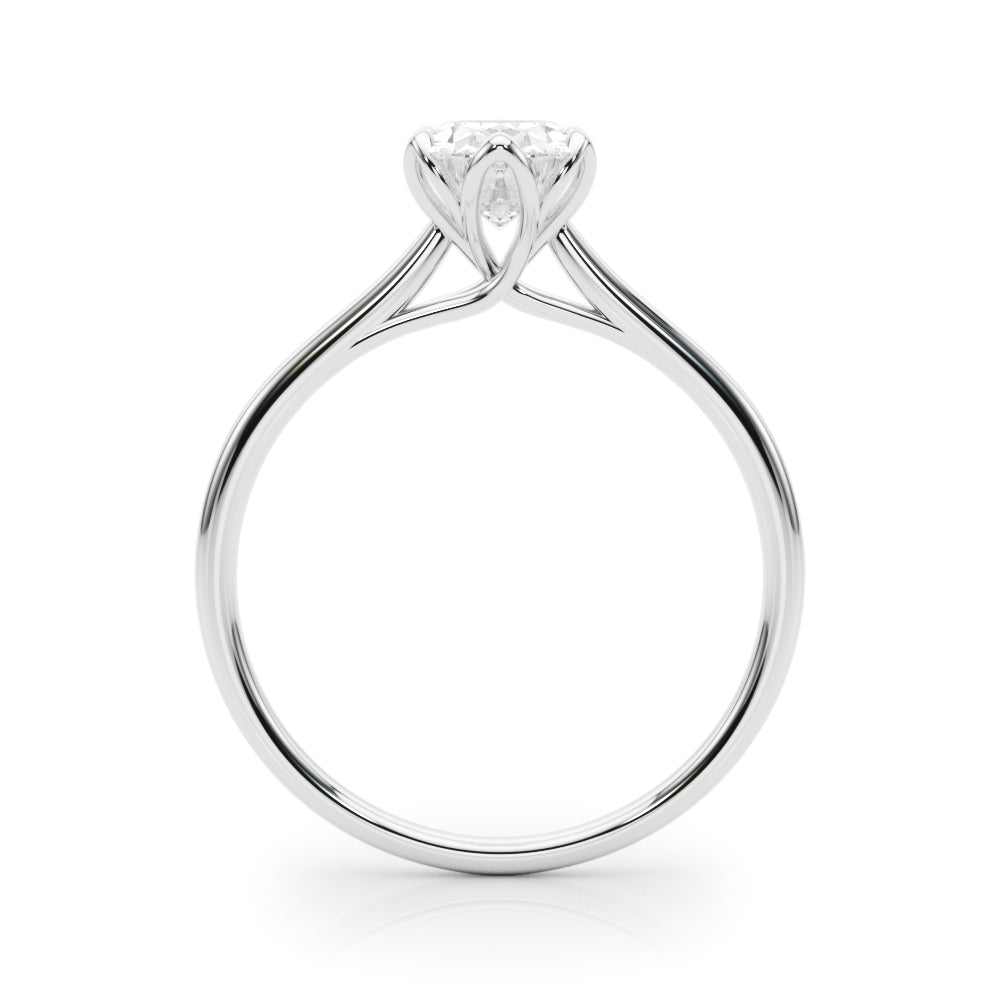 Platinum Oval Cut Diamond Solitaire