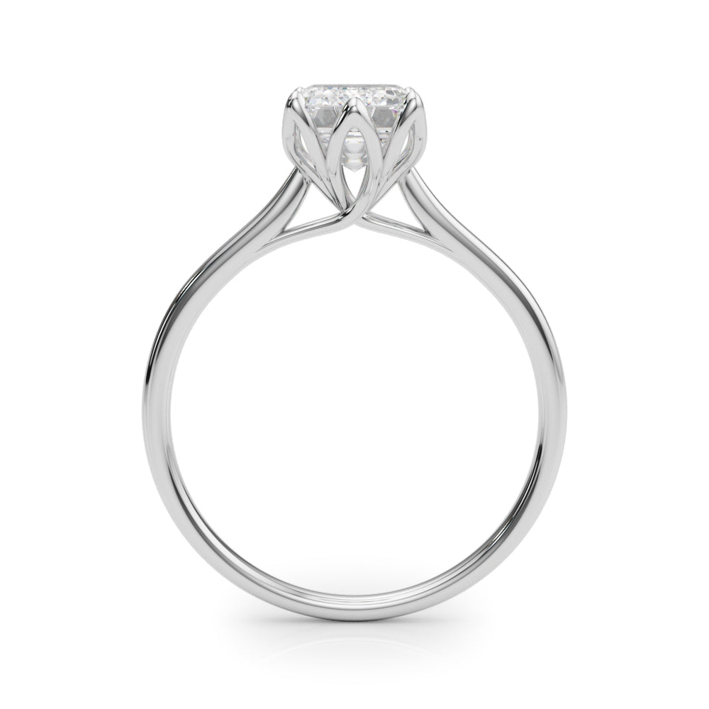 Platinum Emerald Cut Diamond Solitaire