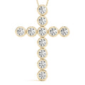 Bezel Set Diamond Cross